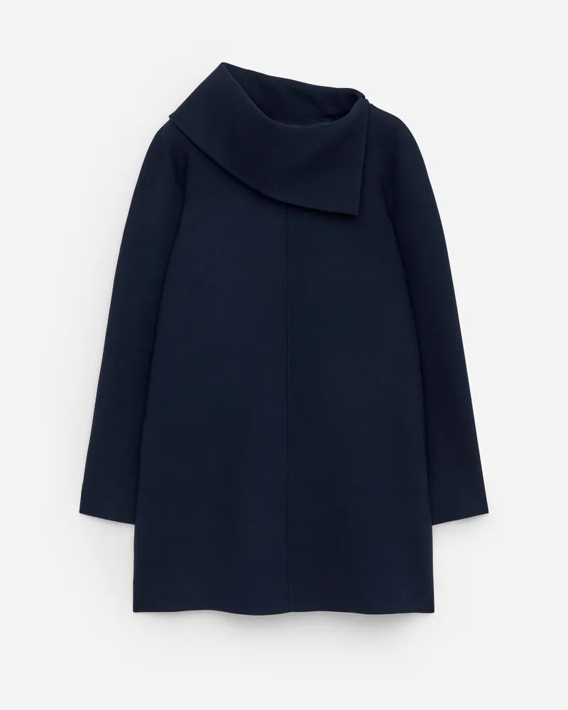 Arket Minikleid Aus Wollmischung - Blau Dunkelblau
