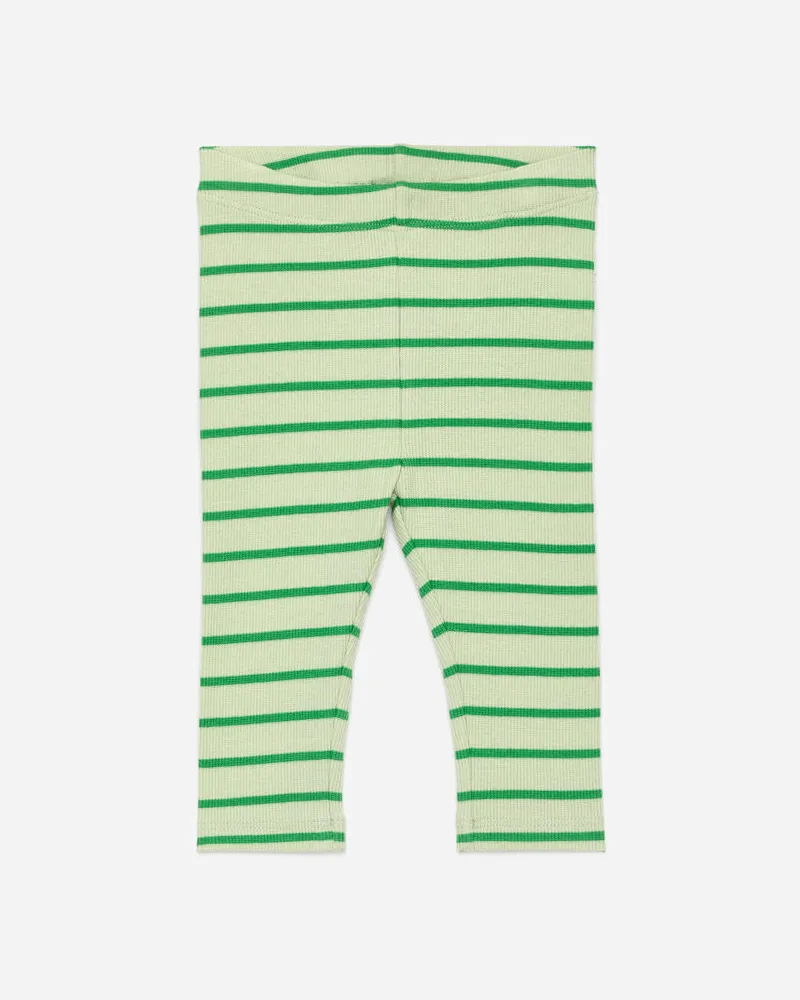 Arket Gerippte Leggings - Grün Grün