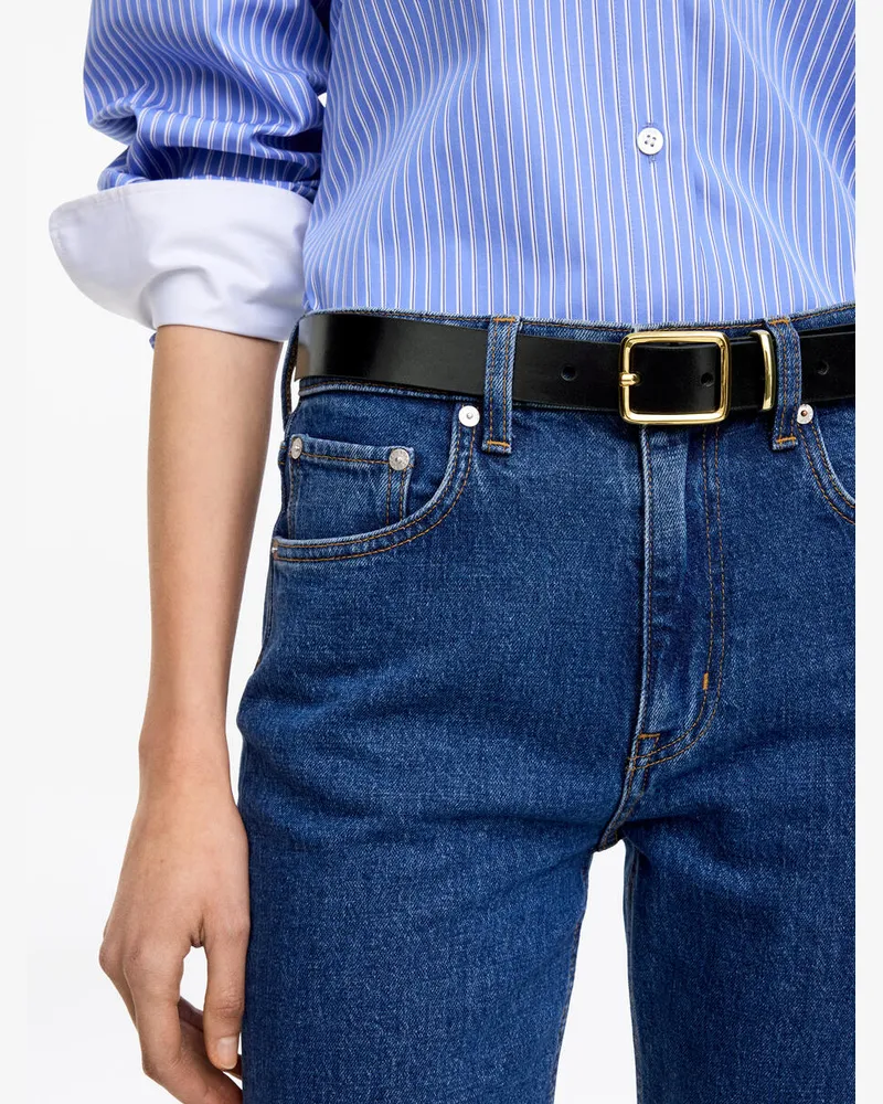 Arket Ledergürtel -Schwarz Schwarz