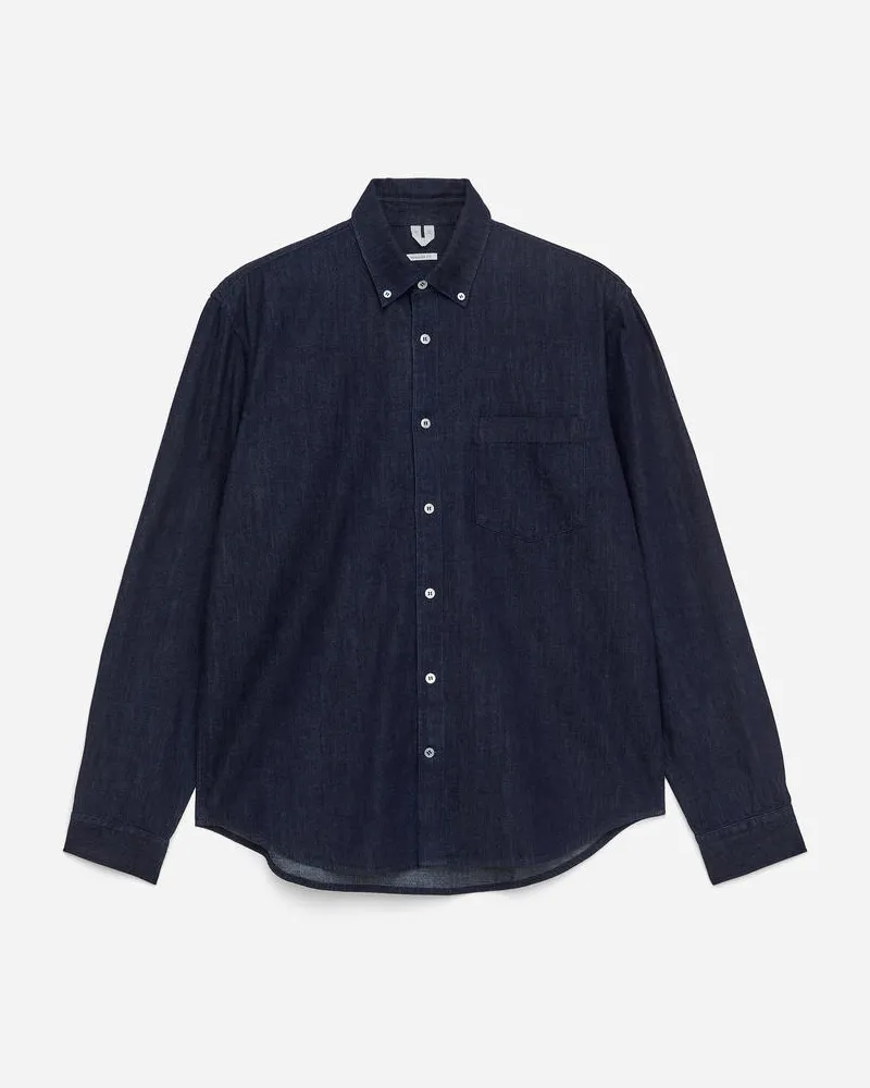 Arket Jeanshemd Mit Normaler Passform -Blau Blau