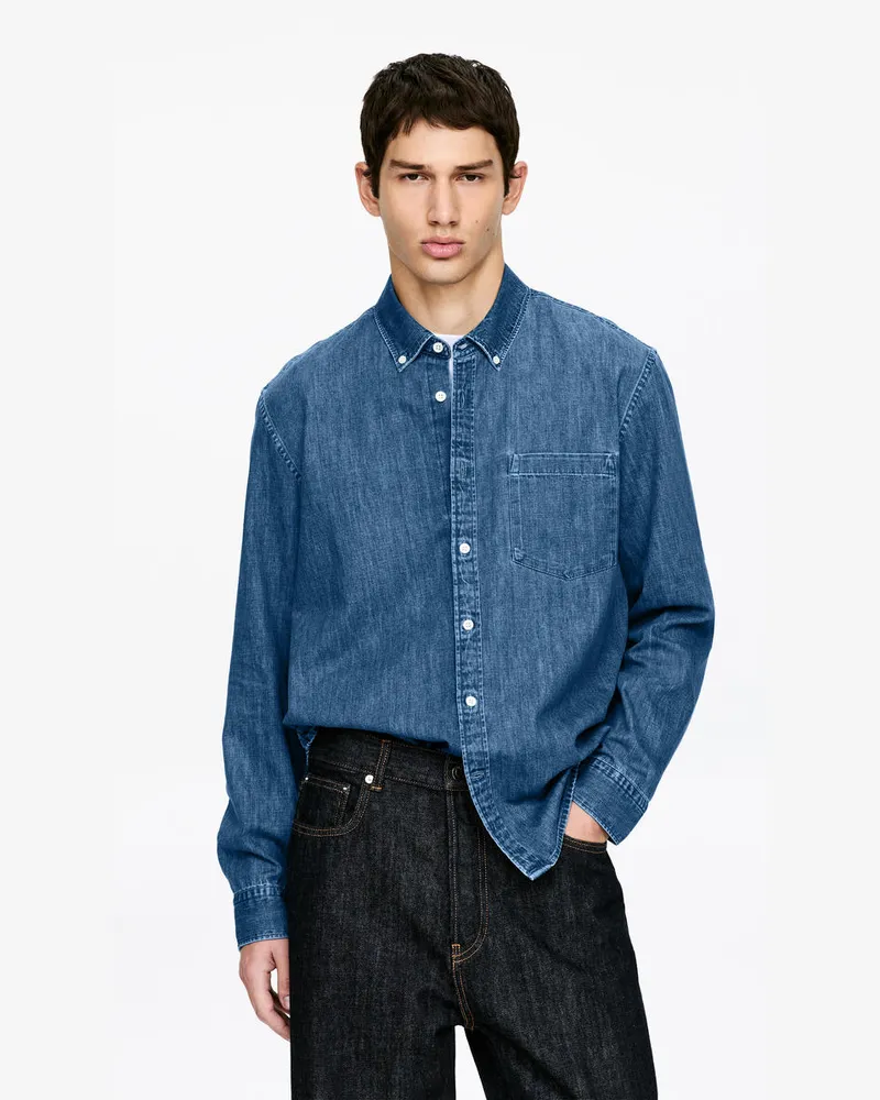 Arket Jeanshemd -Blau Blau