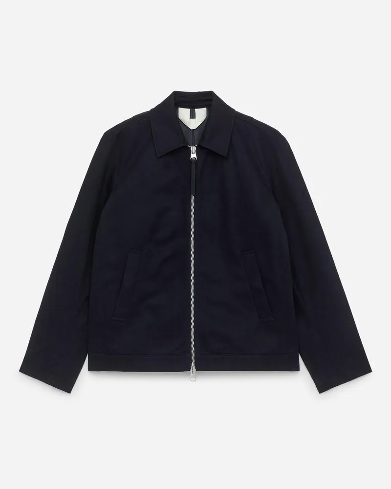 Arket Harrington-Jacke Aus Baumwolle - Blau Dunkelblau