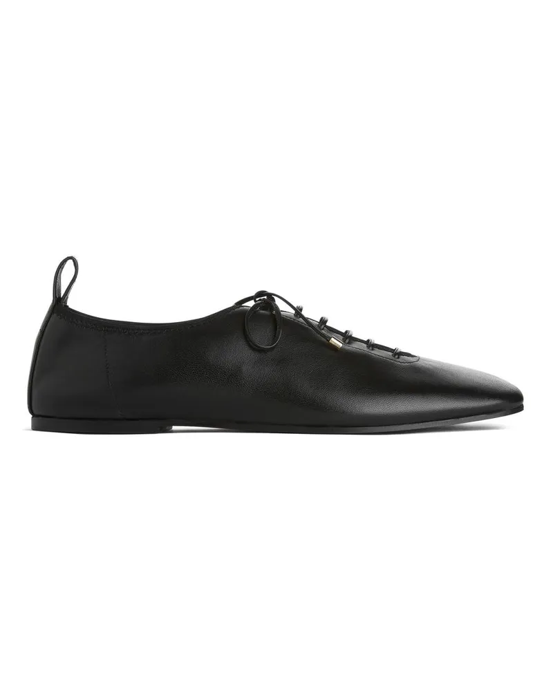 Arket Derby-Schuhe Mit Schuhriemen - Schwarz Schwarz