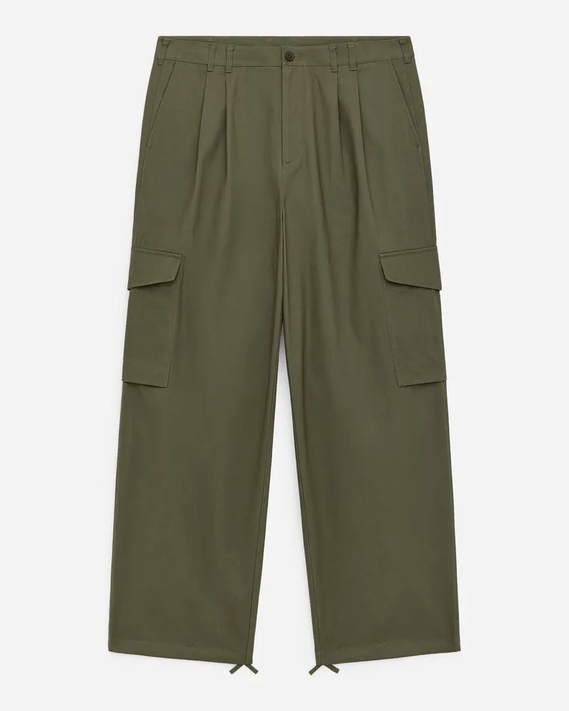 Arket Weite Cargohose -Grün Grün