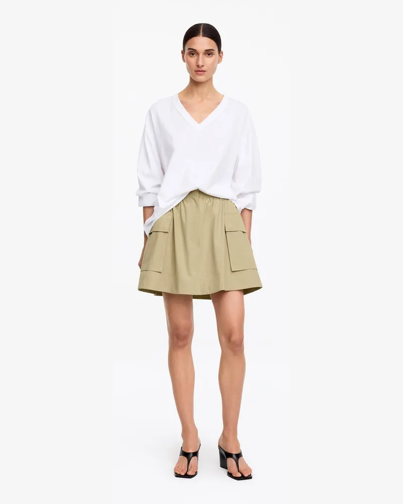 Arket Utility-Rock Aus Baumwolle -Beige Beige