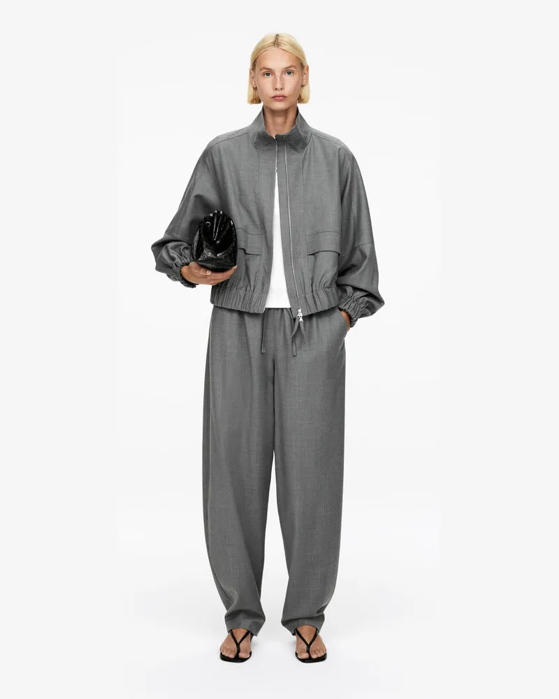 Arket Jacke Aus Wollmischung -Grau Grau
