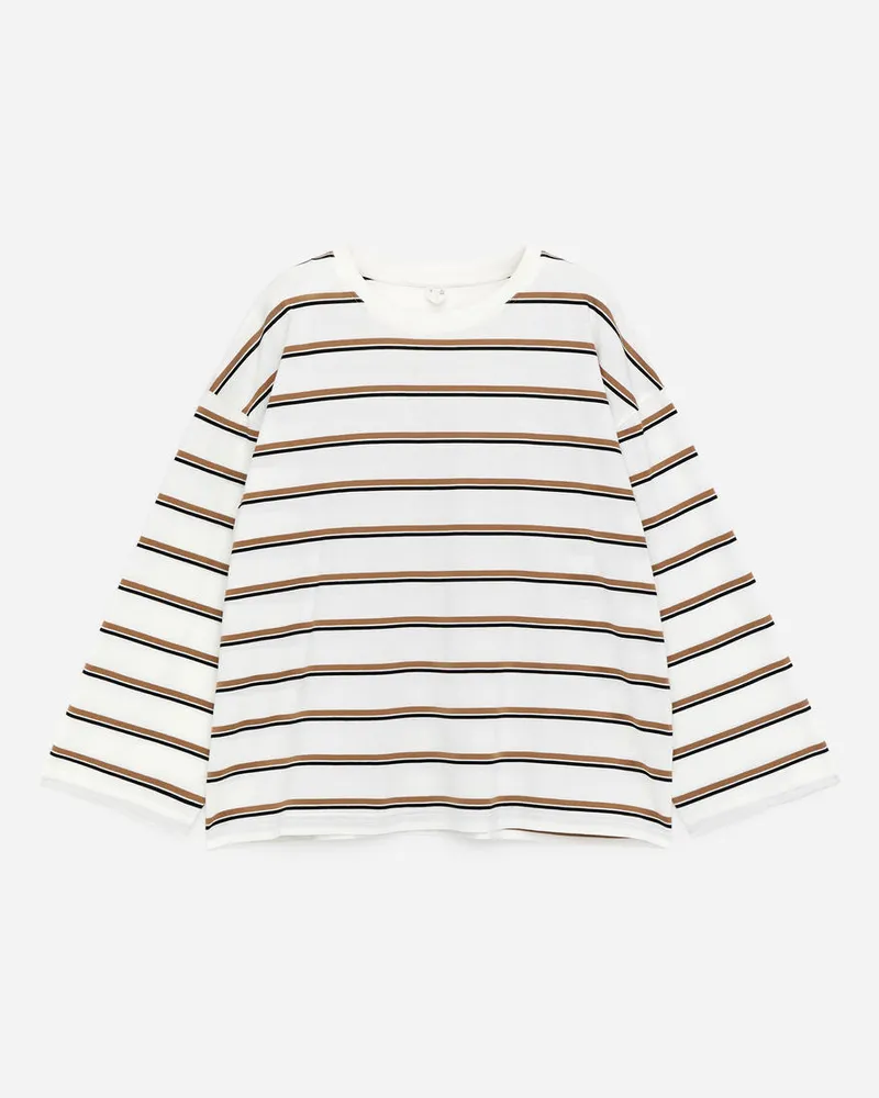 Arket Lockeres Langarmshirt -Weiß Weiß