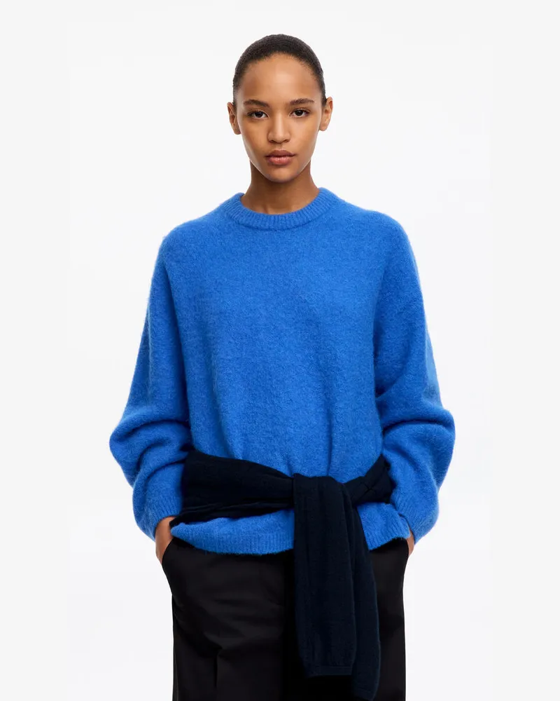Arket Pullover Aus Alpakawolle Und Wolle -Blau Blau
