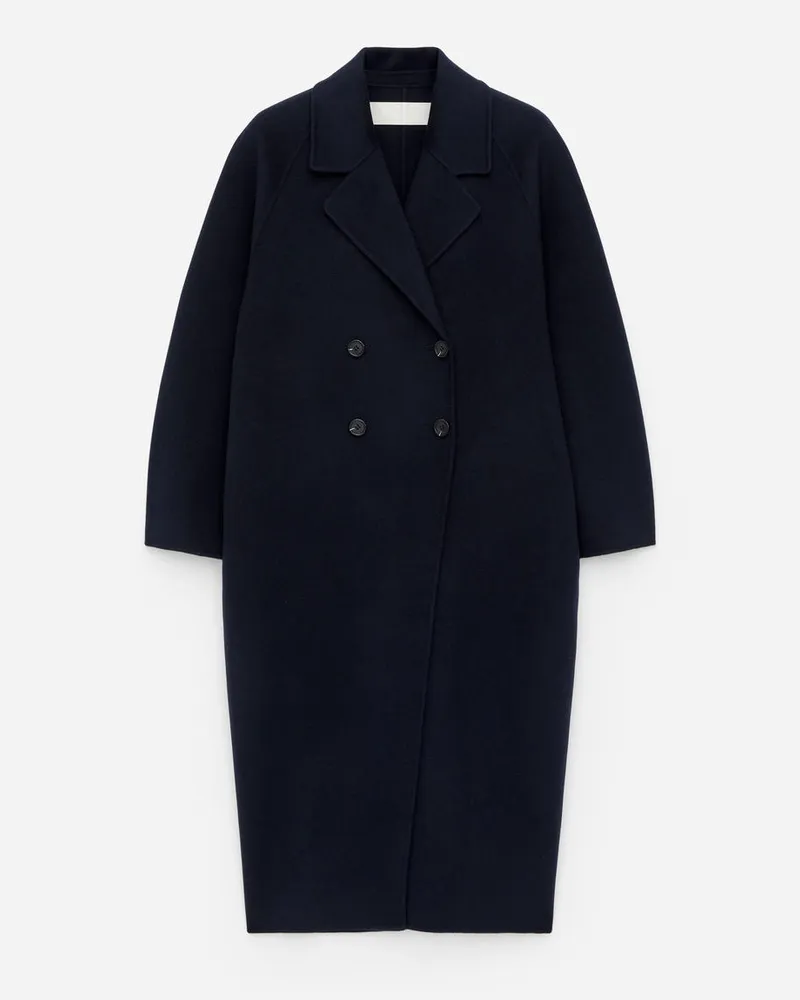 Arket Oversize-Mantel Aus Wollmischung - Blau Dunkelblau