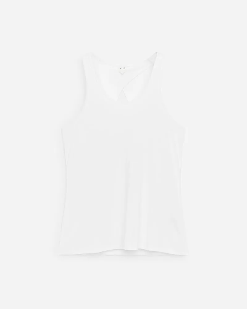 Arket Geripptes Tanktop -Weiß Weiß