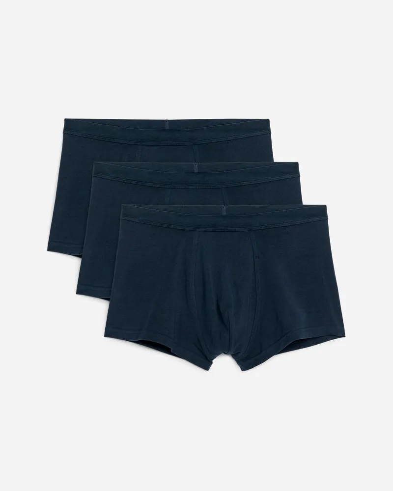 Arket Boxer Aus Jersey, 3Er-Set - Blau Dunkelblau