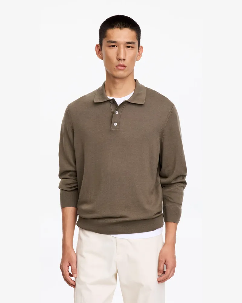 Arket Polopullover Aus Merinowolle -Beige Beige