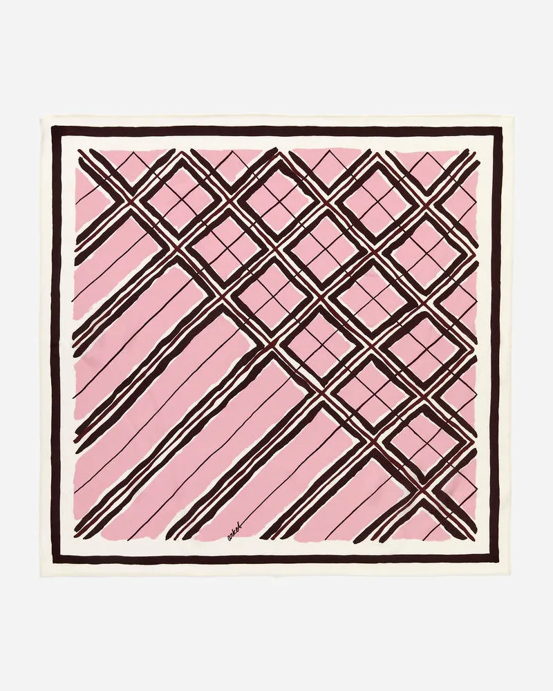 Arket Bedrucktes Seidentuch -Braun Braun