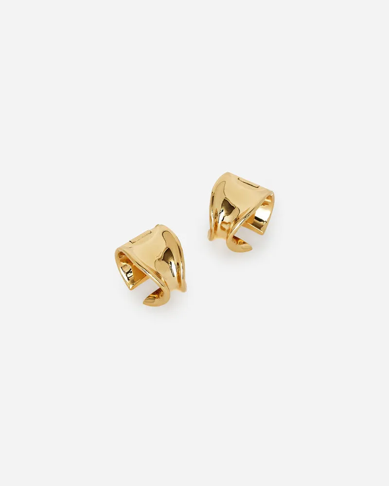Arket Solide Creolen - Goldfarben Gold