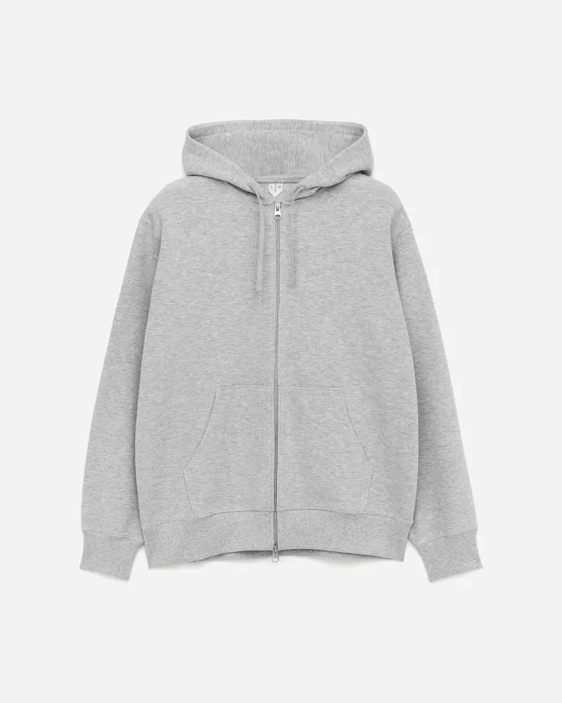 Arket Kapuzenpullover Mit Reißverschluss - Grau Graumeliert