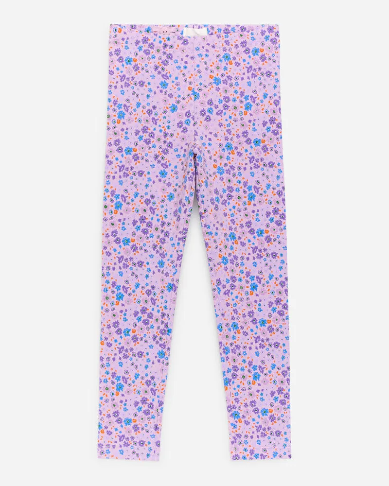 Arket Bedruckte Jersey-Leggings -Lila Lila