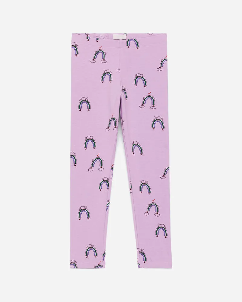 Arket Bedruckte Jersey-Leggings -Lila Lila