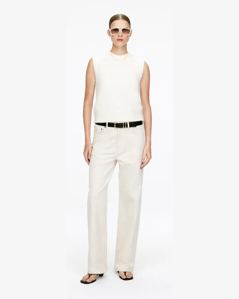 Arket CORAL Wide Cordhose -Weiß Weiß