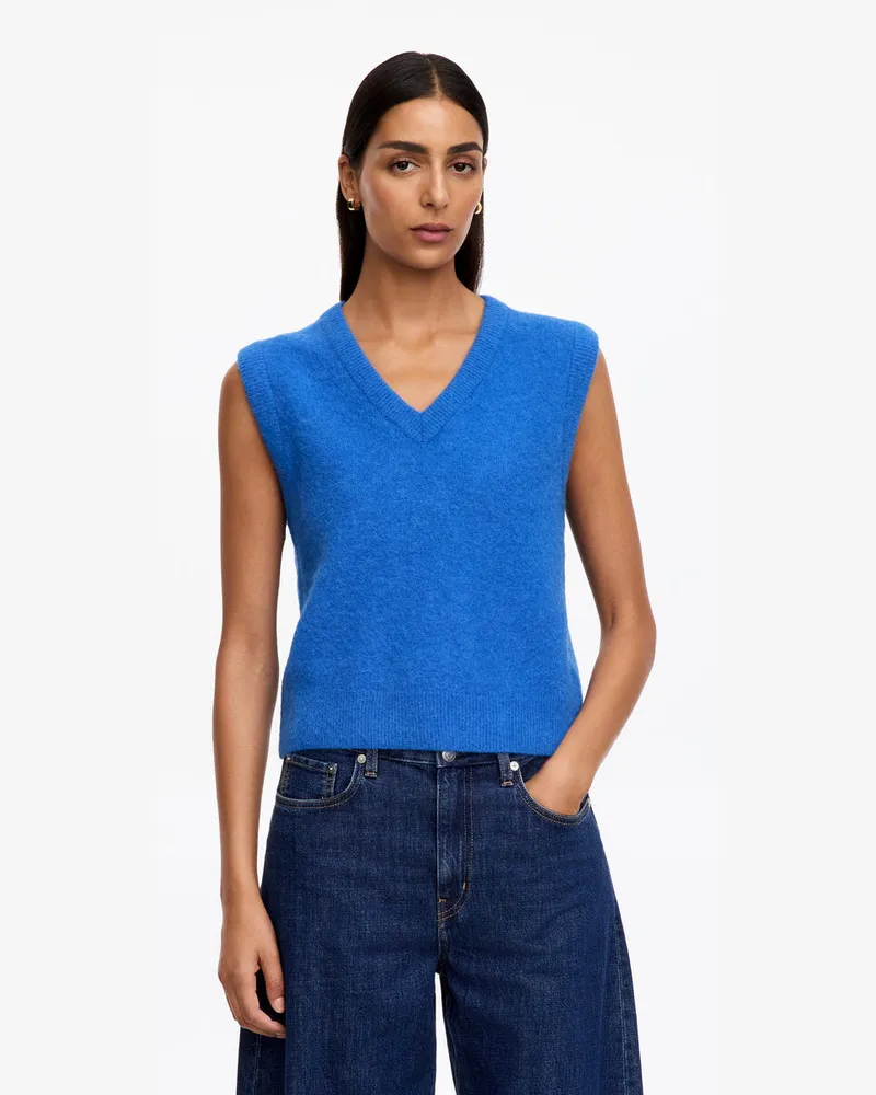 Arket Pullunder Aus Alpakawolle Und Wolle -Blau Blau