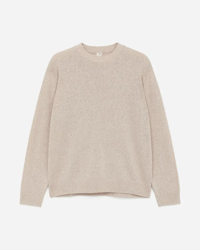 Arket Pullover Aus Leinen Und Seide - Beige Hellbeige