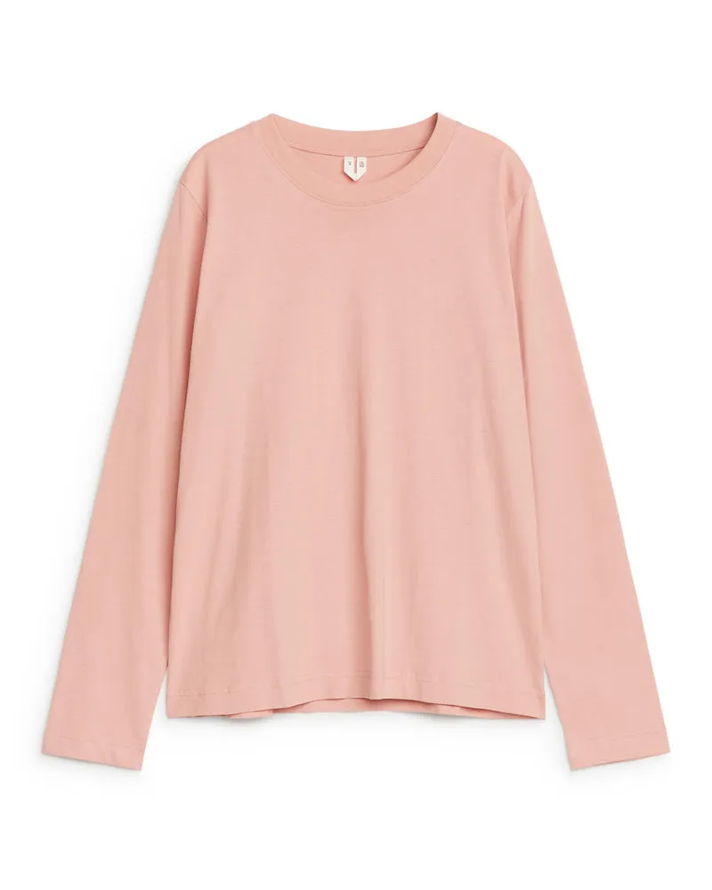 Arket Iris Leichtes T-Shirt - Rosa Altrosa