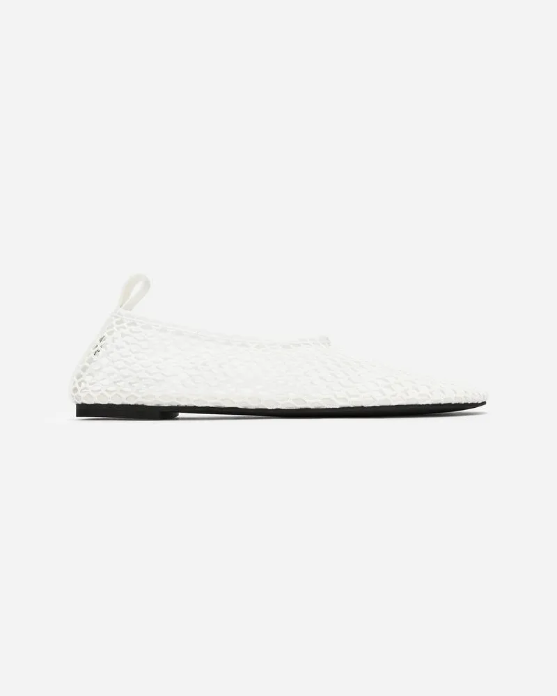 Arket Ballerina Aus Mesh -Weiß Weiß