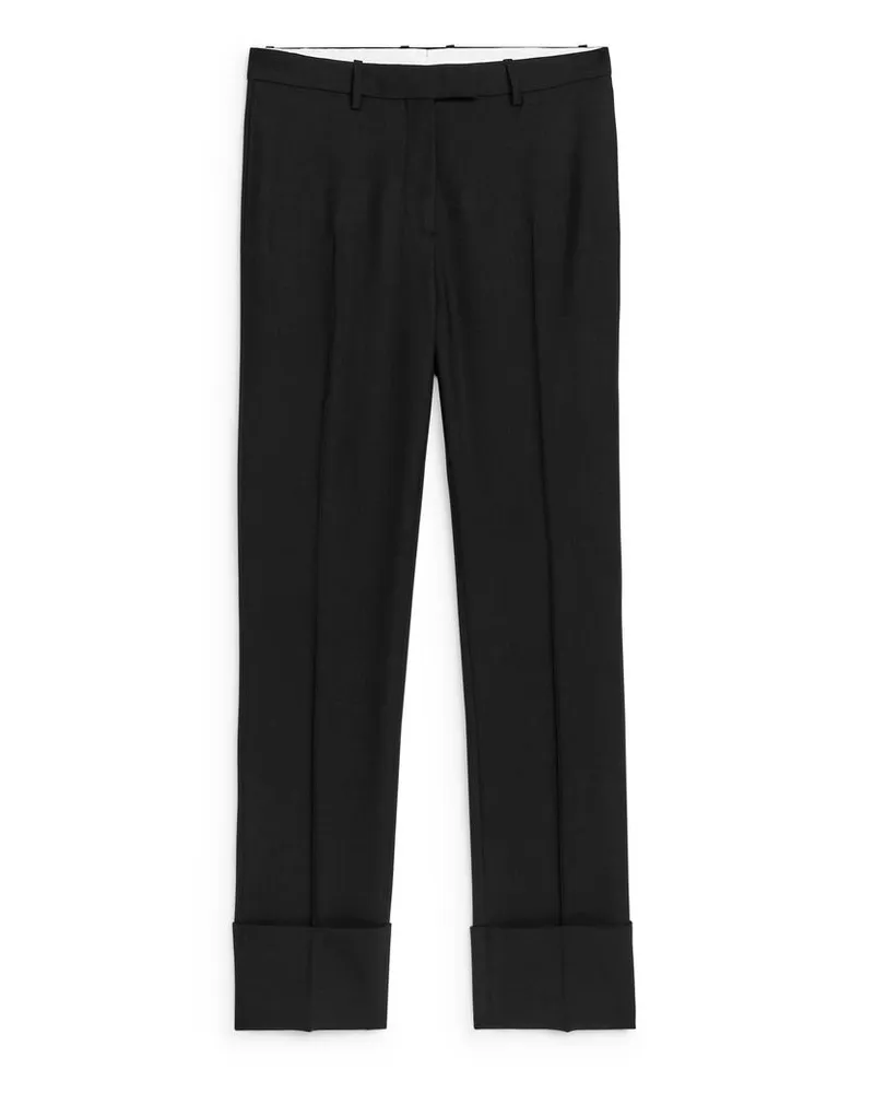 Arket Schmale, Elegante Hose - Schwarz Schwarz