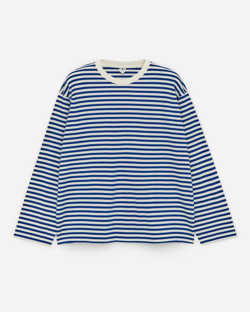Arket Langarmshirt - Weiß|Blau|Mehrfarbig Weiß