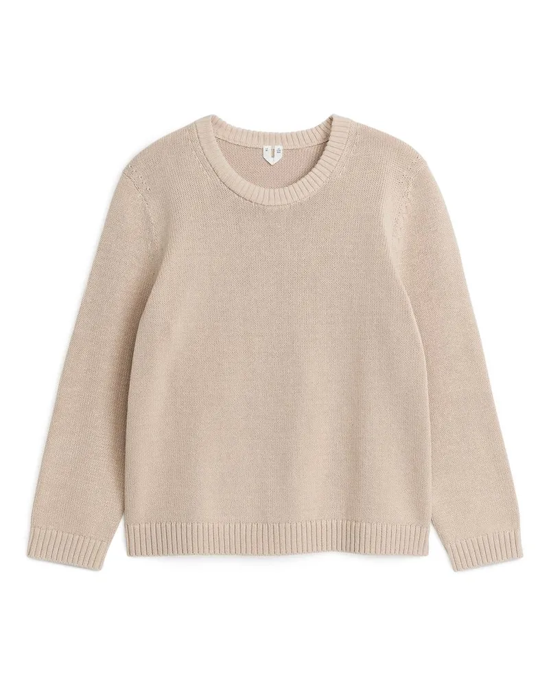 Arket Rundhalspullover - Beige Beige