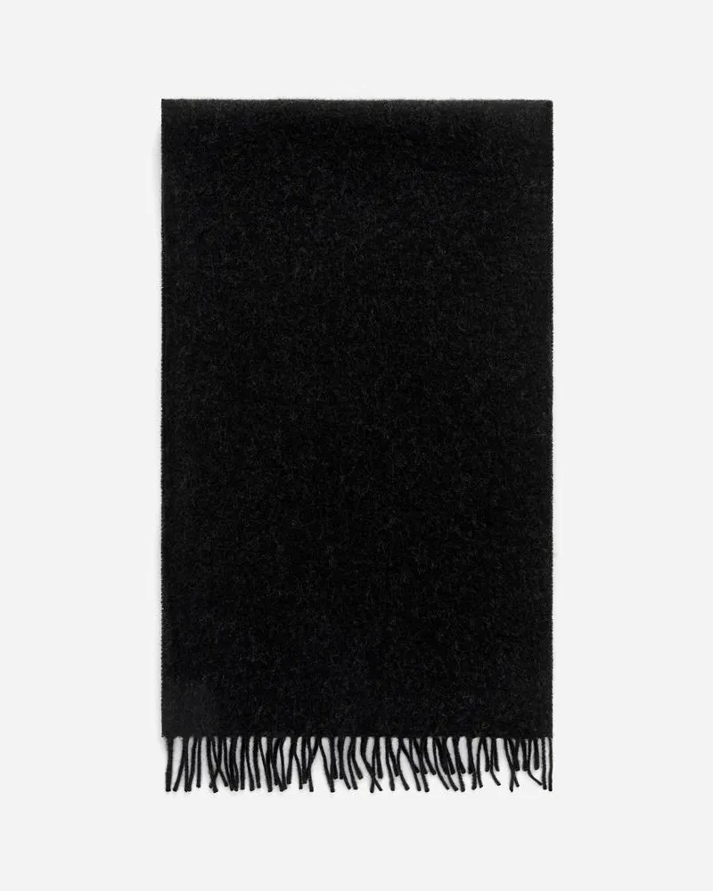 Arket Wollschal -Schwarz Schwarz