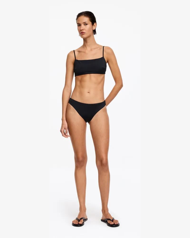 Arket Sportliche Bikinihose -Schwarz Schwarz