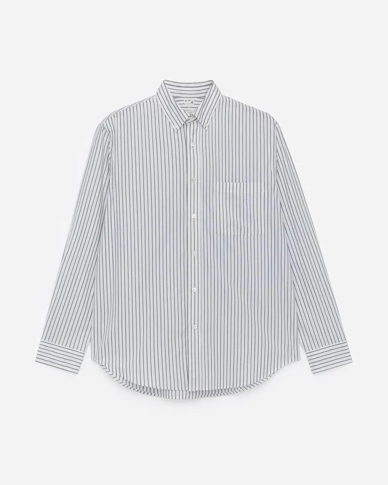 Arket Legeres Popeline-Hemd -Grau Grau