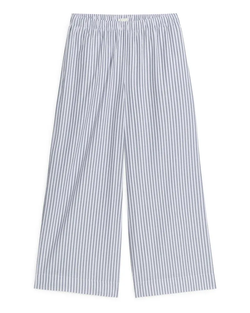 Arket Lockere Pyjamahose - Schwarz|Weiß|Mehrfarbig Weiß