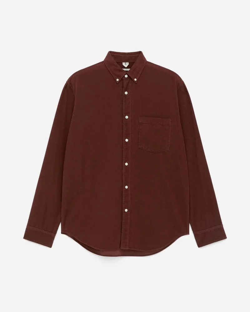 Arket Lockeres Hemd Aus Cord -Braun Braun