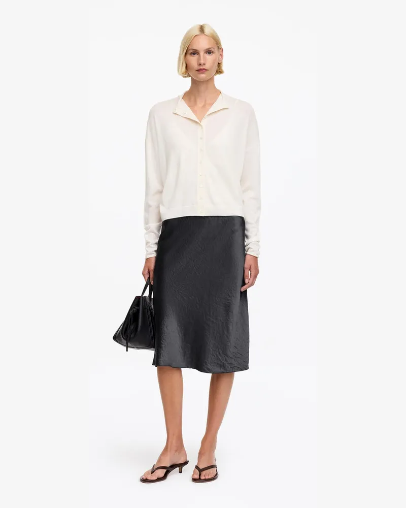 Arket Sliprock Aus Satin -Grau Grau
