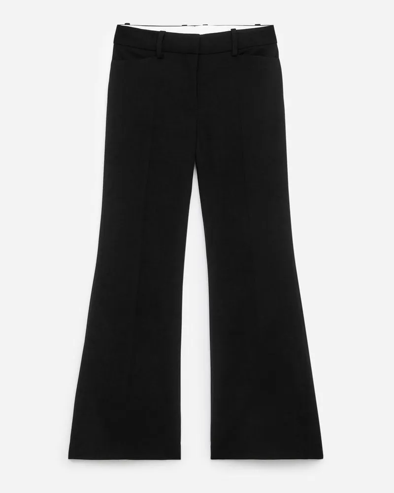 Arket Verkürzte, Ausgestellte Hose - Schwarz Schwarz