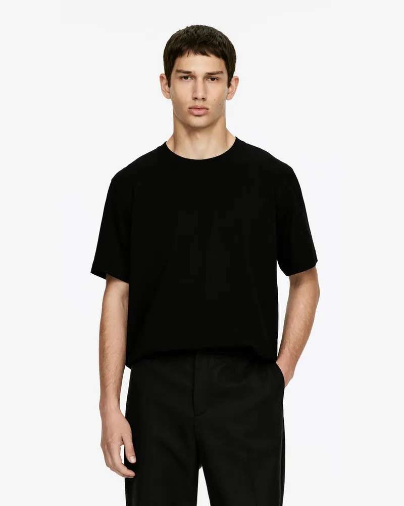 Arket Lockeres T-Shirt 220 GSM -Schwarz Schwarz