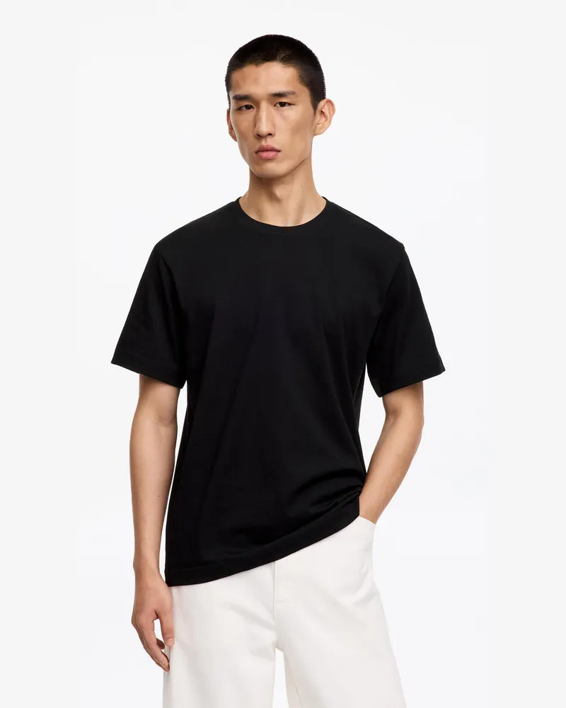 Arket Lockeres T-Shirt 220 GSM -Schwarz Schwarz
