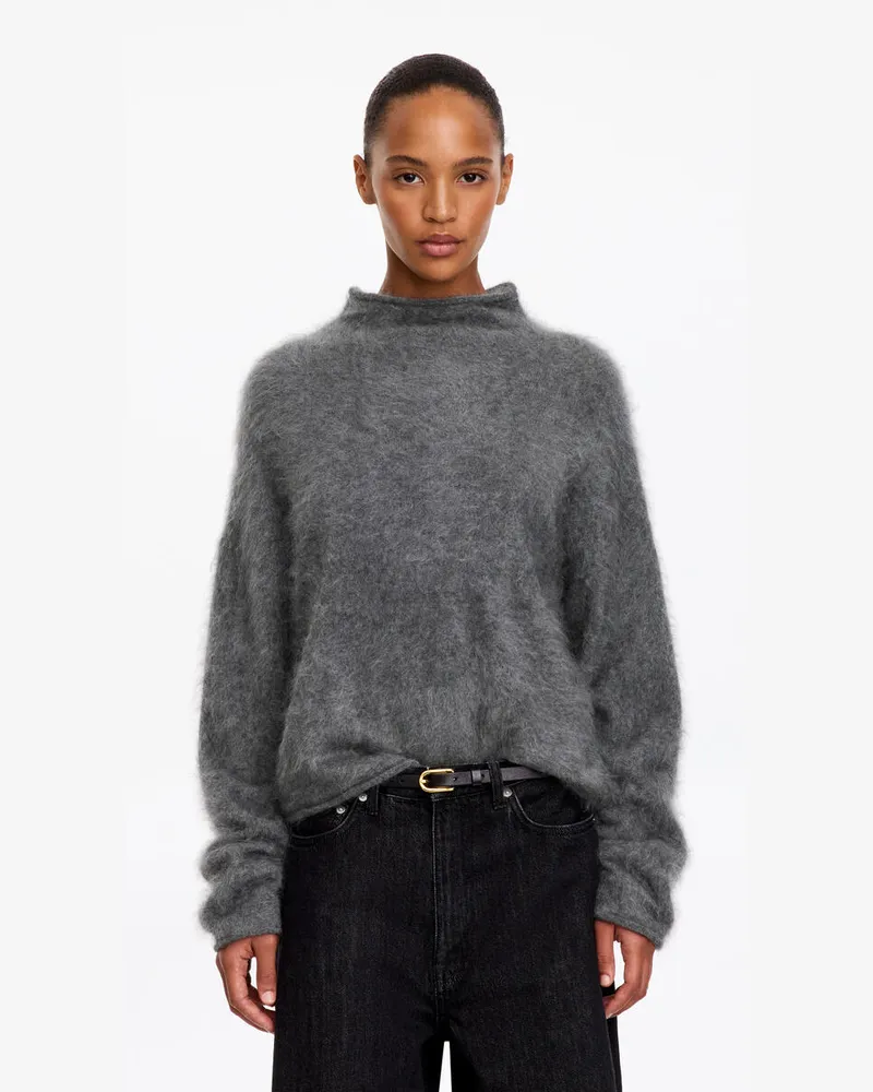 Arket Rollkragenpullover Aus Reinem Kaschmir -Grau Grau