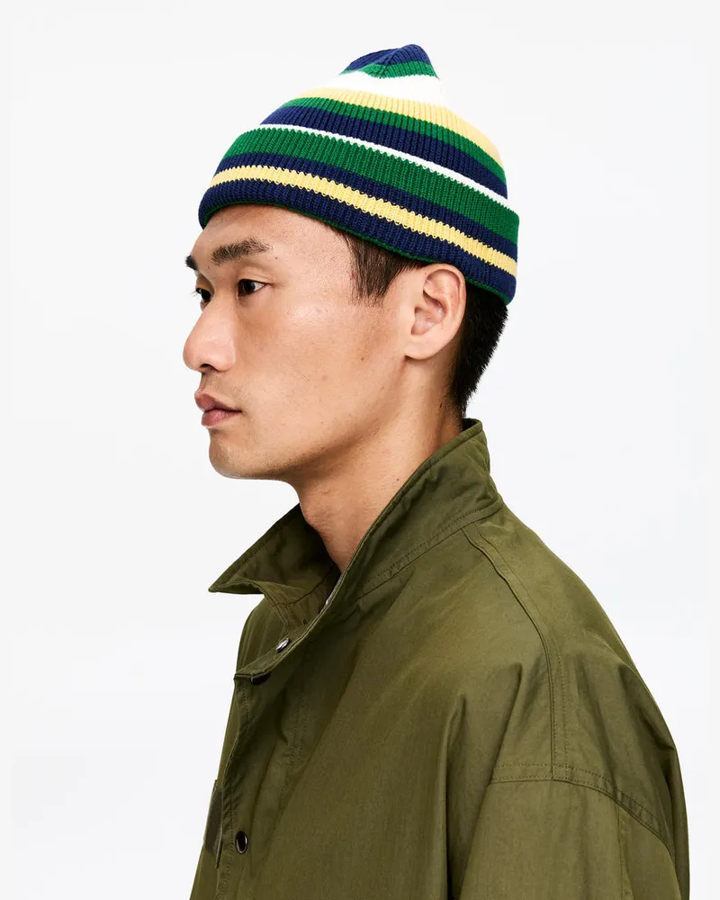 Arket Beanie Aus Baumwolle -Grün Grün