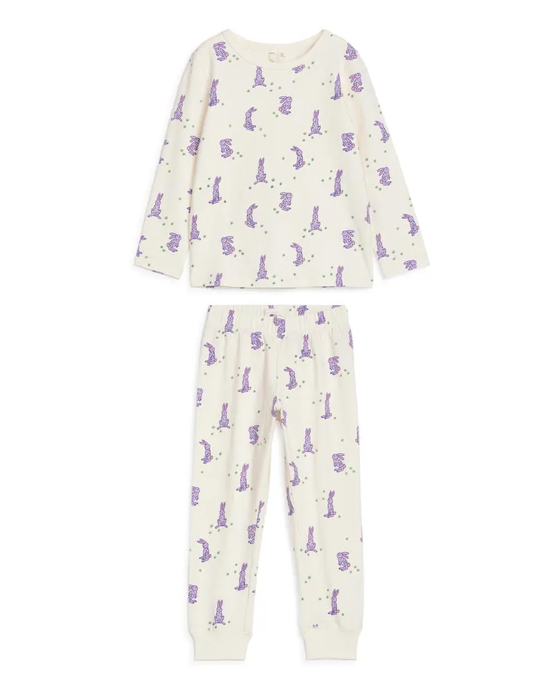 Arket Jersey-Pyjama -Weiß Weiß