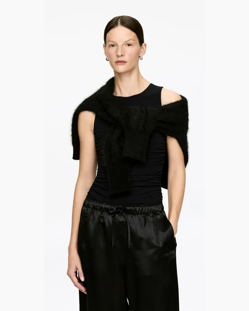 Arket Ärmelloser Body -Schwarz Schwarz