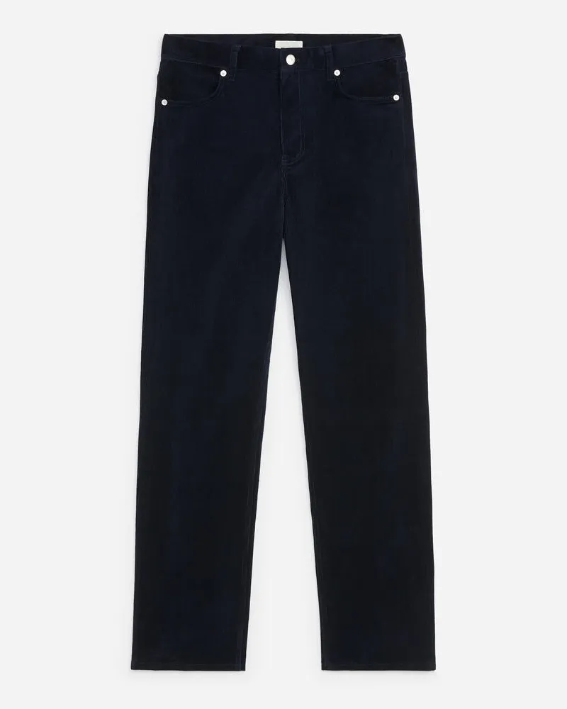 Arket Cropped Corduroy Trousers -Blau Blau