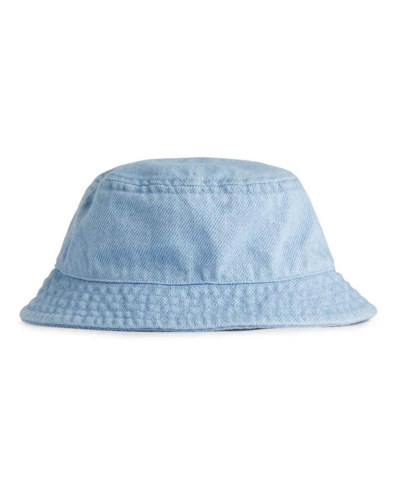 Arket Fischerhut Aus Denim - Blau Hellblau