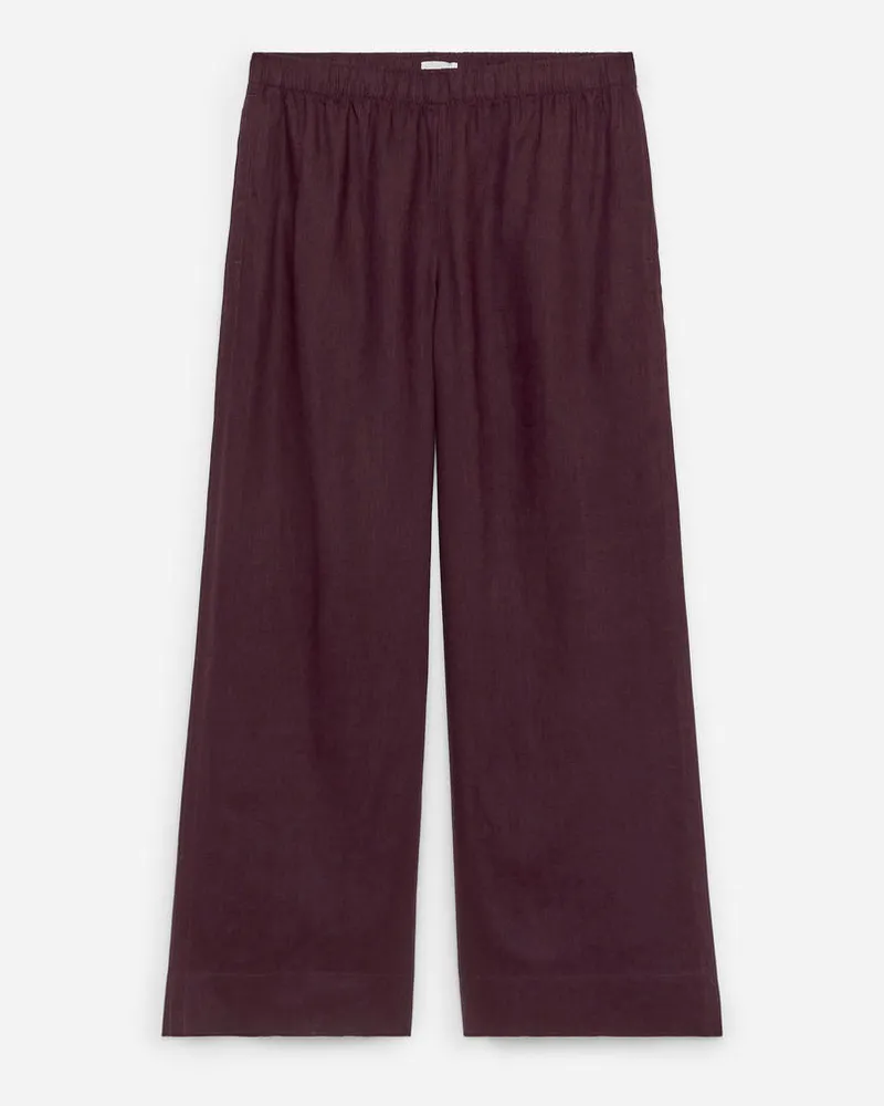 Arket Leinenhose - Lila Dunkellila