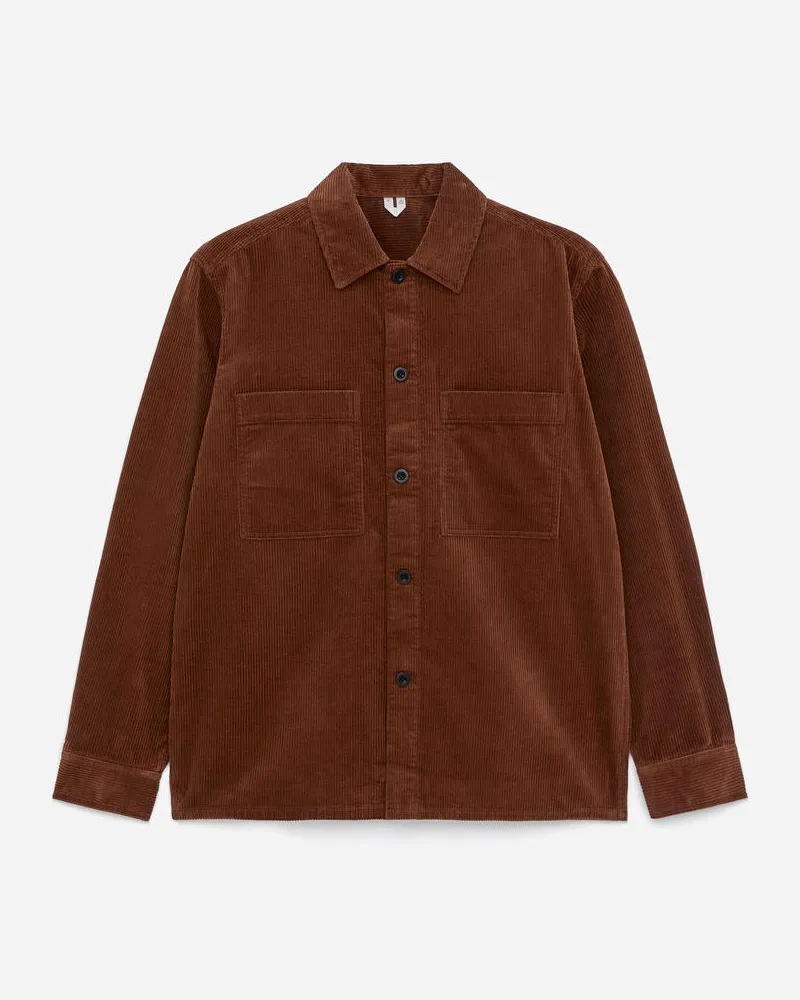 Arket Overshirt Aus Cord -Braun Braun