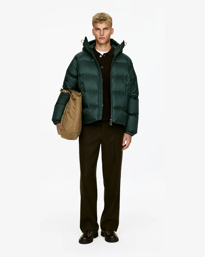 Arket Sportliche Upcycled Down™ Jacke -Grün Grün