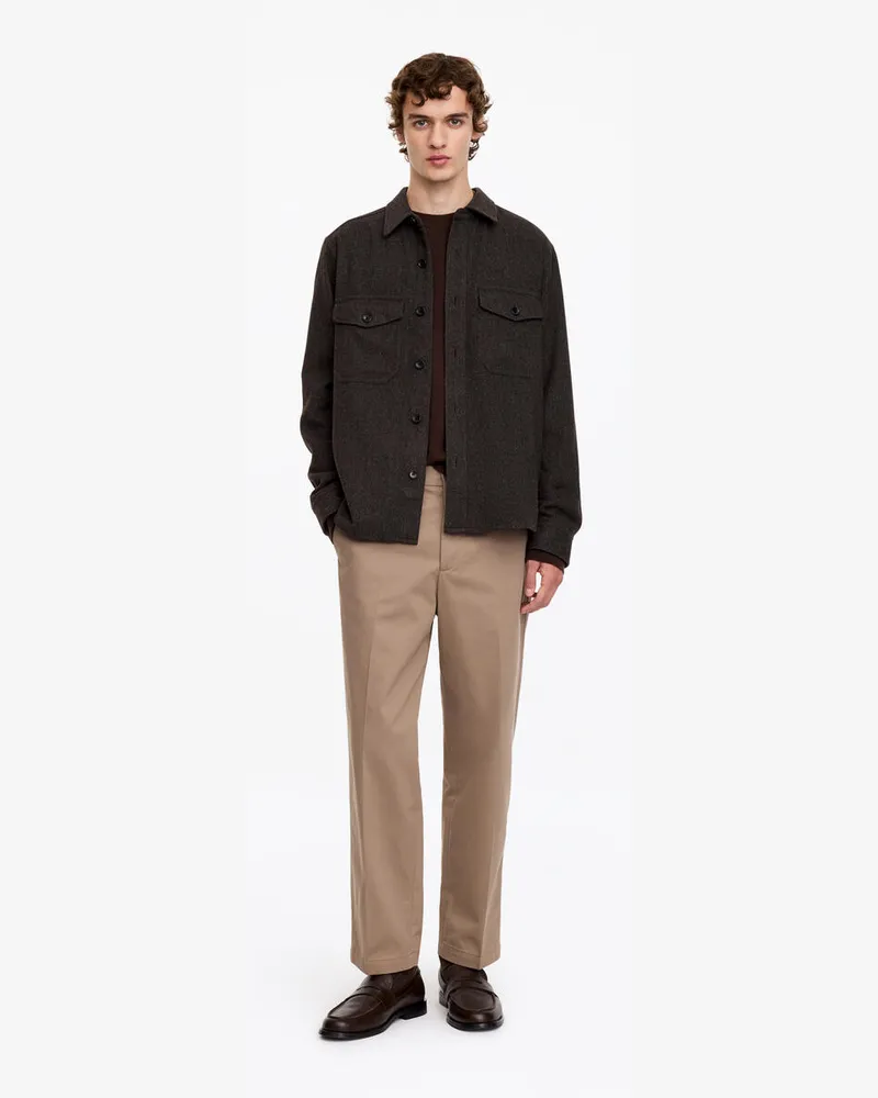 Arket Overshirt Aus Wollmischung -Braun Braun