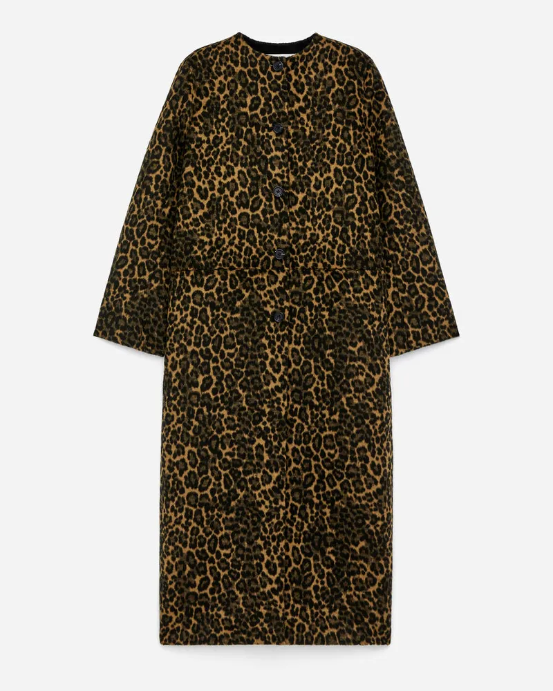 Arket Doubleface-Mantel Aus Wollmischung -Beige Beige