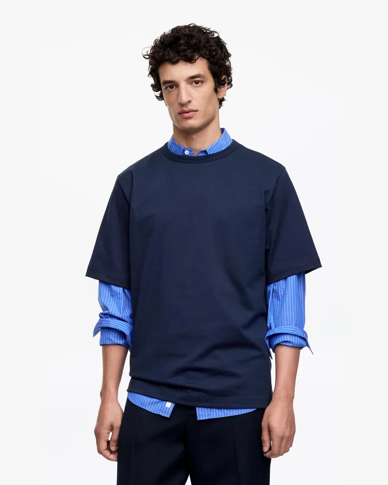 Arket Oversize-T-Shirt 270 GSM -Blau Blau